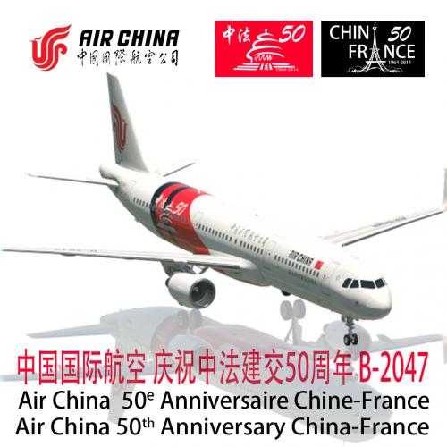 ToLiss321 Air China 50th Anniversary China-France B-2047