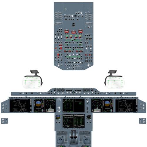 The airbus A350 cockpit Poster-Digital Download