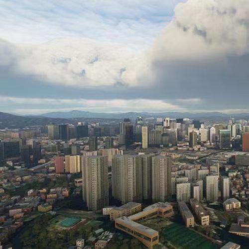 Urban landscape of Seoul, South Korea（MSFS2020）